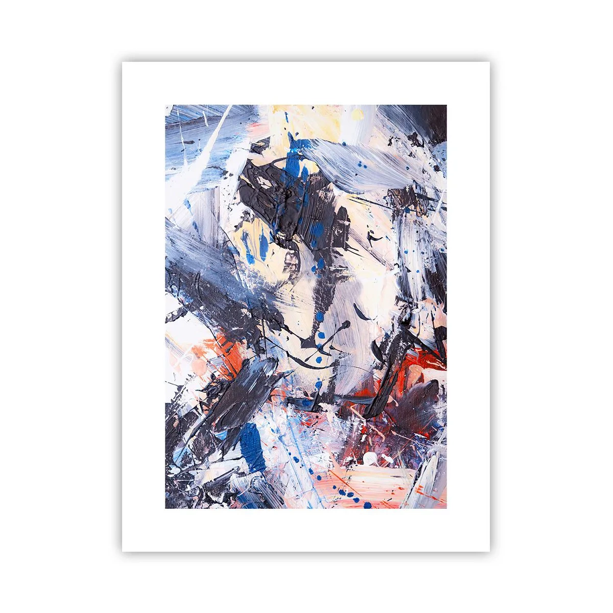 Affiche - Poster - La danse folle de l'abstrait - 30x40 cm