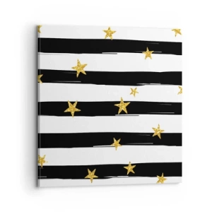 Impression sur toile - Image sur toile - Nous sommes tous nés sous une bonne étoile - 70x70 cm