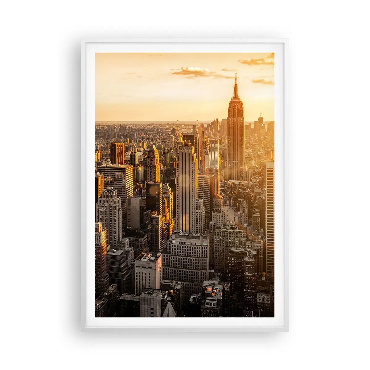 Affiche dans un cadre blanc - Poster - Grandir au soleil - 70x100 cm