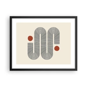 Affiche dans un cadre noir - Poster - Du début à la fin - 50x40 cm