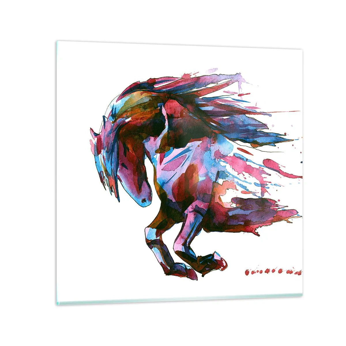 Impression sur verre - Image sur verre - Dans le ravissement - 40x40 cm