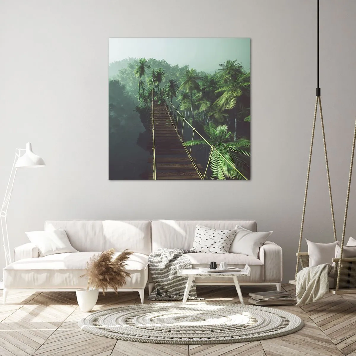 Impression sur toile - Image sur toile - Au fil de la verdure - 70x70 cm