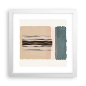 Affiche dans un cadre blanc - Poster - Tout est en ordre - 30x30 cm