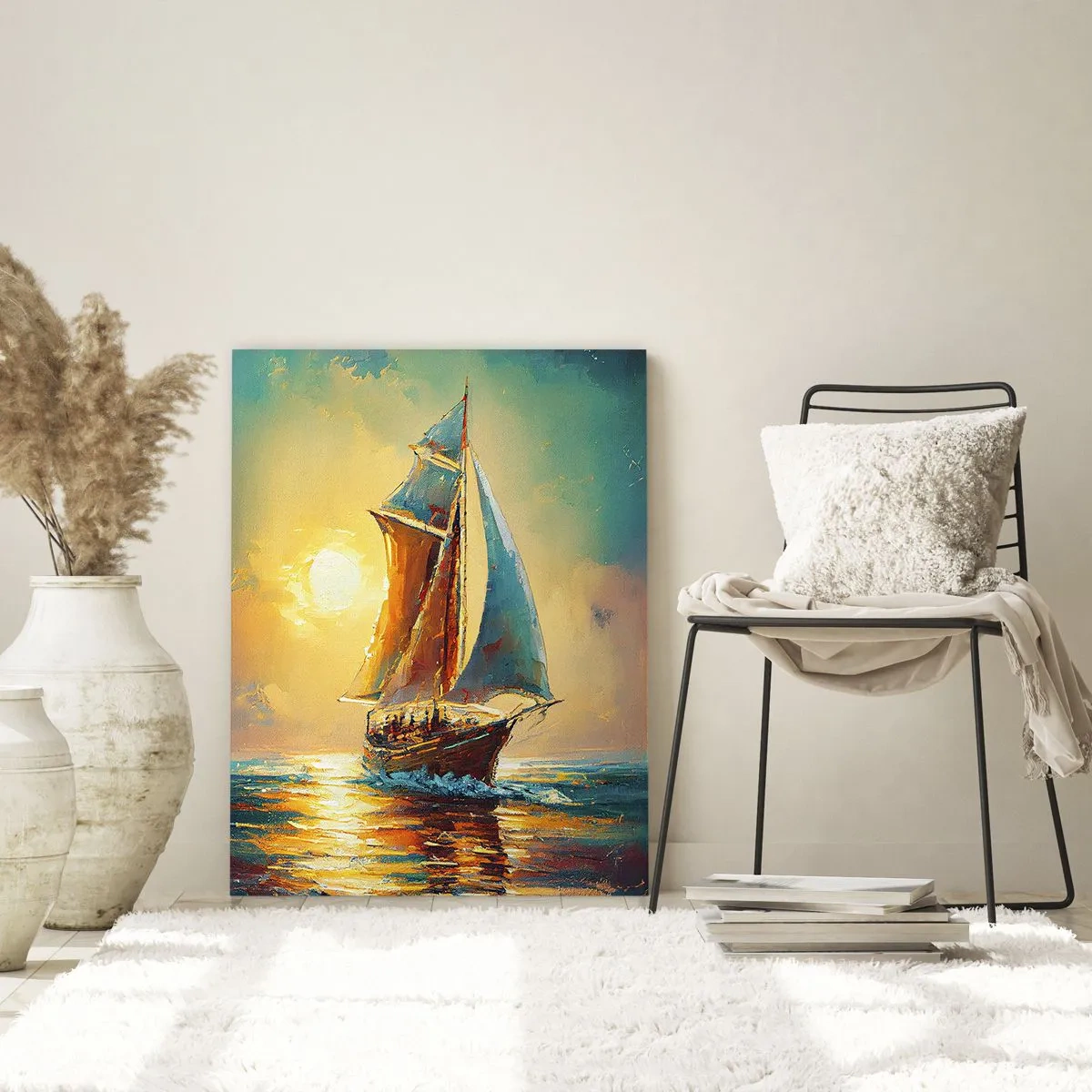 Impression sur verre - Image sur verre - Toutes voiles dehors - 70x100 cm