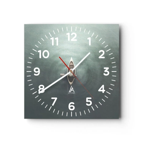Horloge murale - Pendule murale - À travers le lac de la lune - 30x30 cm