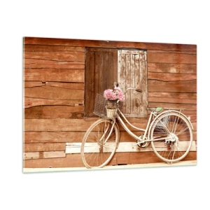 Impression sur verre - Image sur verre - Je reviens tout de suite - 120x80cm - Je reviens tout de suite - Décoration murale moderne pour le salon et la chambre ARTTOR