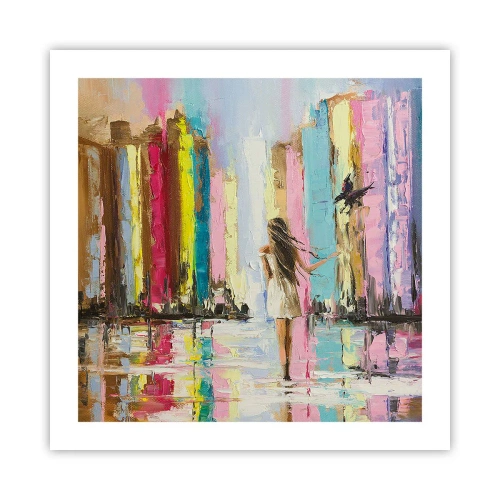 Affiche - Poster - Viens avec moi - 50x50 cm