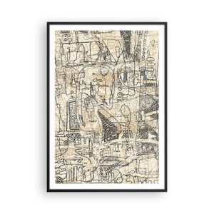 Affiche dans un cadre noir - Poster - Il attend d'être décodé - 70x100 cm