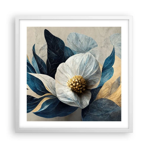 Affiche dans un cadre blanc - Poster - Il a un coeur d'or - 50x50 cm