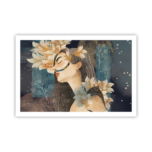 Affiche - Poster - Conte de fée sur la princesse lilas - 91x61 cm