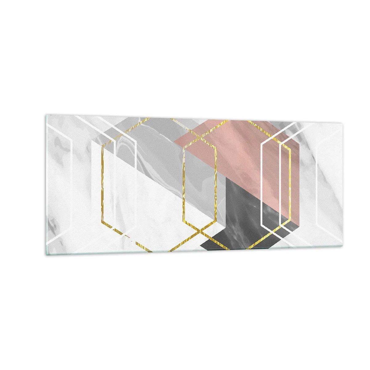 Impression sur verre - Image sur verre - Composition en chaîne - 100x40 cm