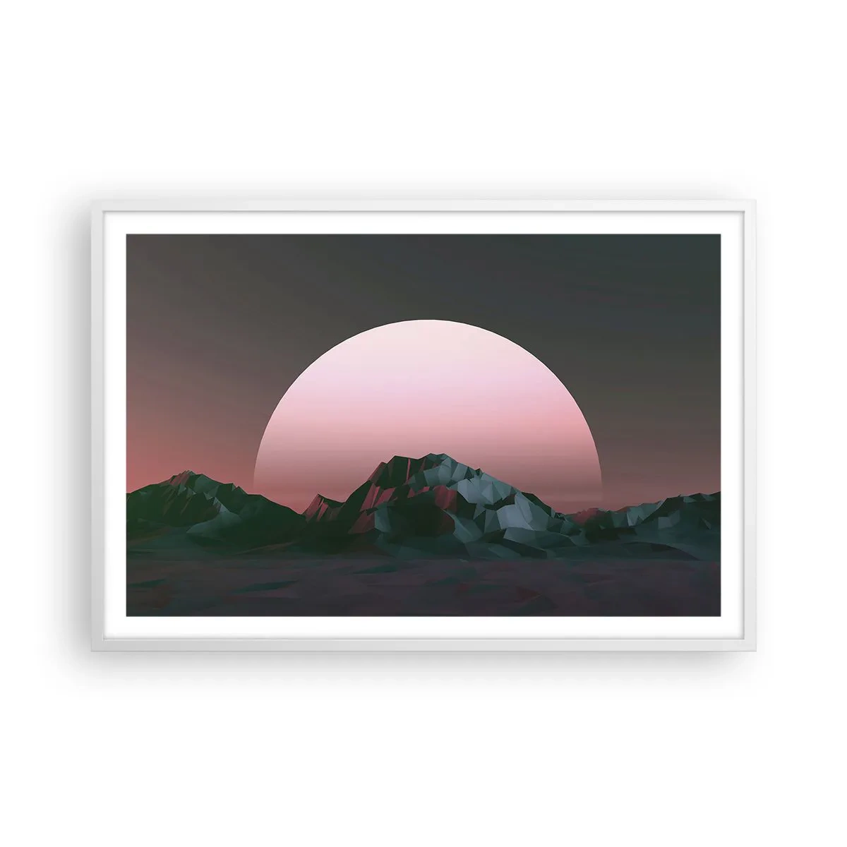 Affiche dans un cadre blanc - Poster - Dans une galaxie voisine - 91x61 cm