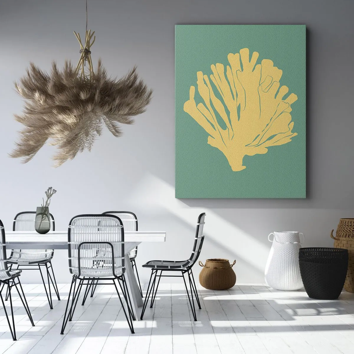 Impression sur toile - Image sur toile - Buisson forestier sous-marin - 55x100 cm