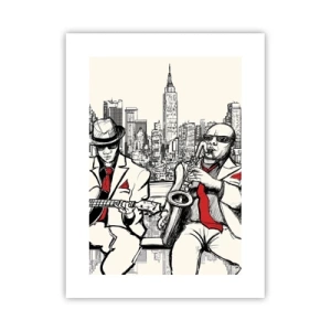 Affiche - Poster - improvisation new-yorkaise - 30x40 cm