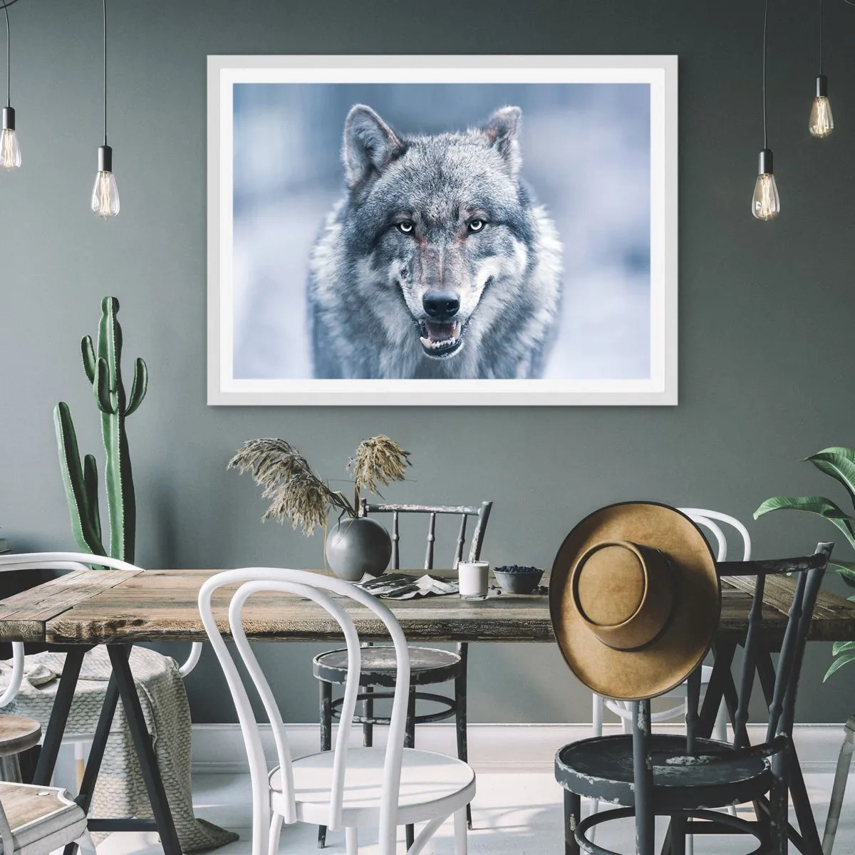 Affiche dans un cadre blanc - Poster - Relèverez-vous le défi ? - 91x61 cm