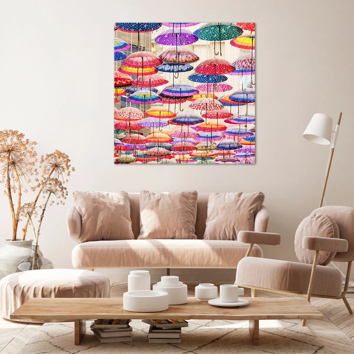 Impression sur toile - Image sur toile - Prairie de la ville - 70x70 cm