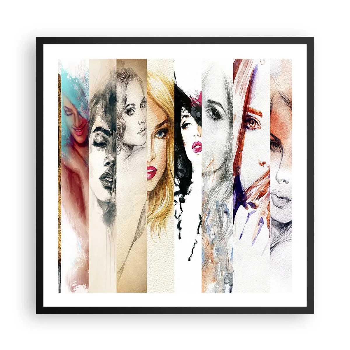 Affiche dans un cadre noir - Poster - Et c'est toujours TOI - 60x60 cm