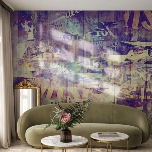 Papier Peint Photo Standard Eco - Et c'est tout ce qu'il y a à faire - Graffiti, Mural, Graphique - 300x210 cm