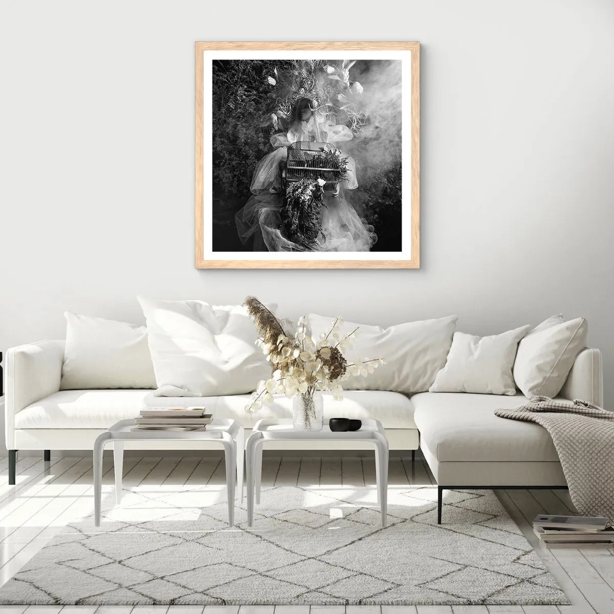 Affiche dans un chêne clair - Poster - Tout simplement Mère Nature - 40x40 cm
