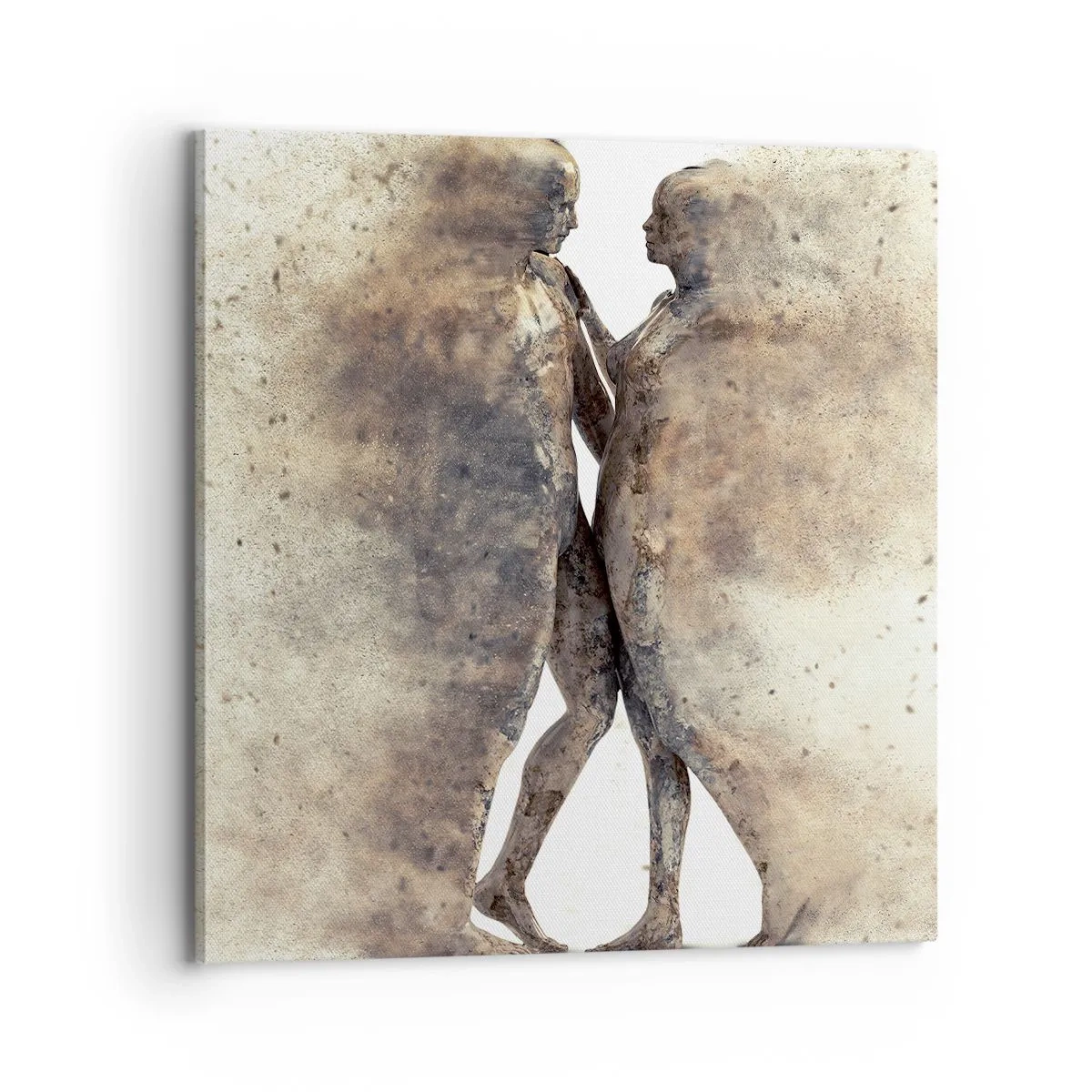 Impression sur toile - Image sur toile - Ils sont sortis de la poussière pour aimer - 70x70 cm