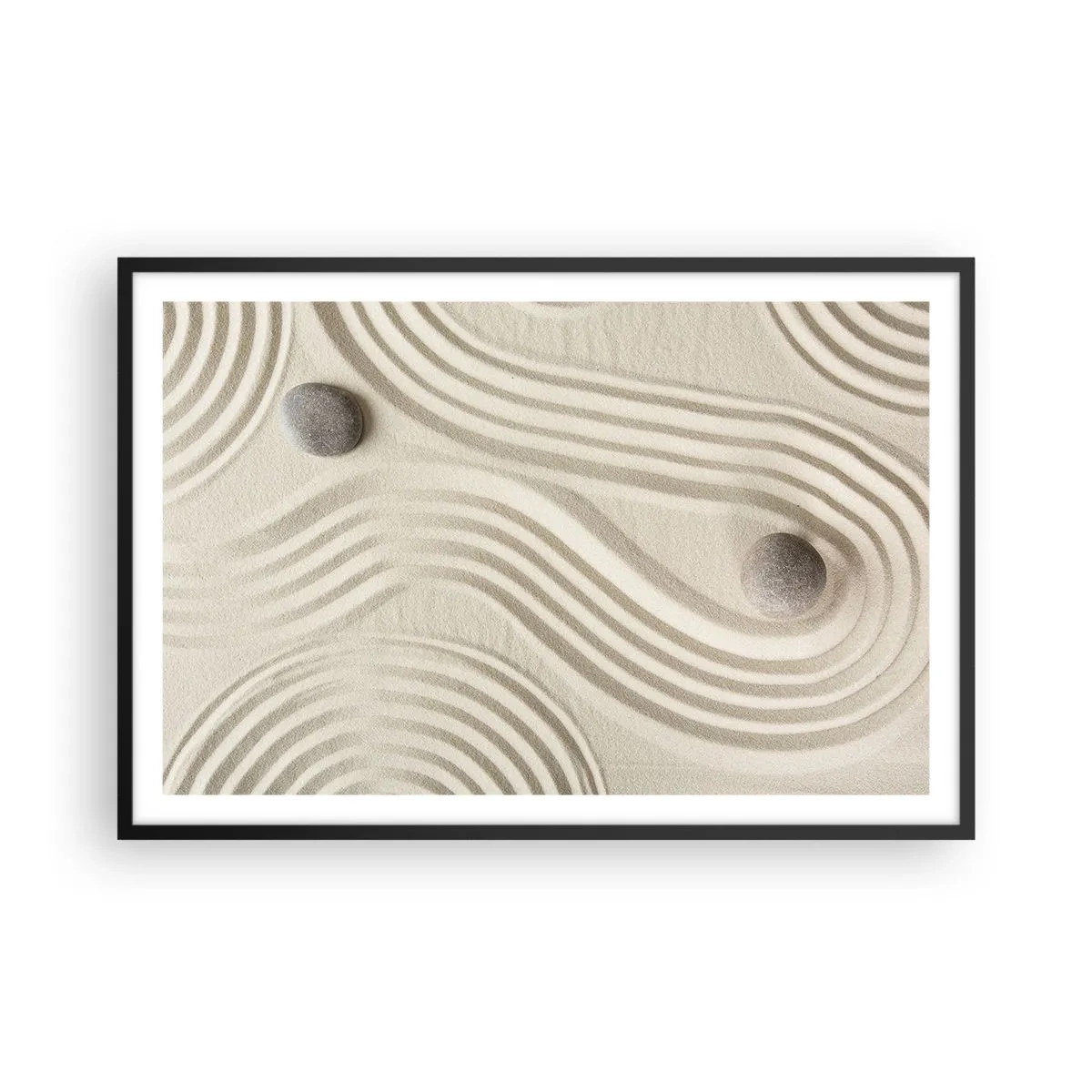 Affiche dans un cadre noir - Poster - Touche de chaleur - 91x61 cm