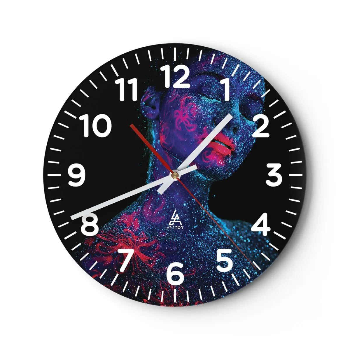 Horloge murale - Pendule murale - Dans la poussière d'étoiles - 40x40 cm