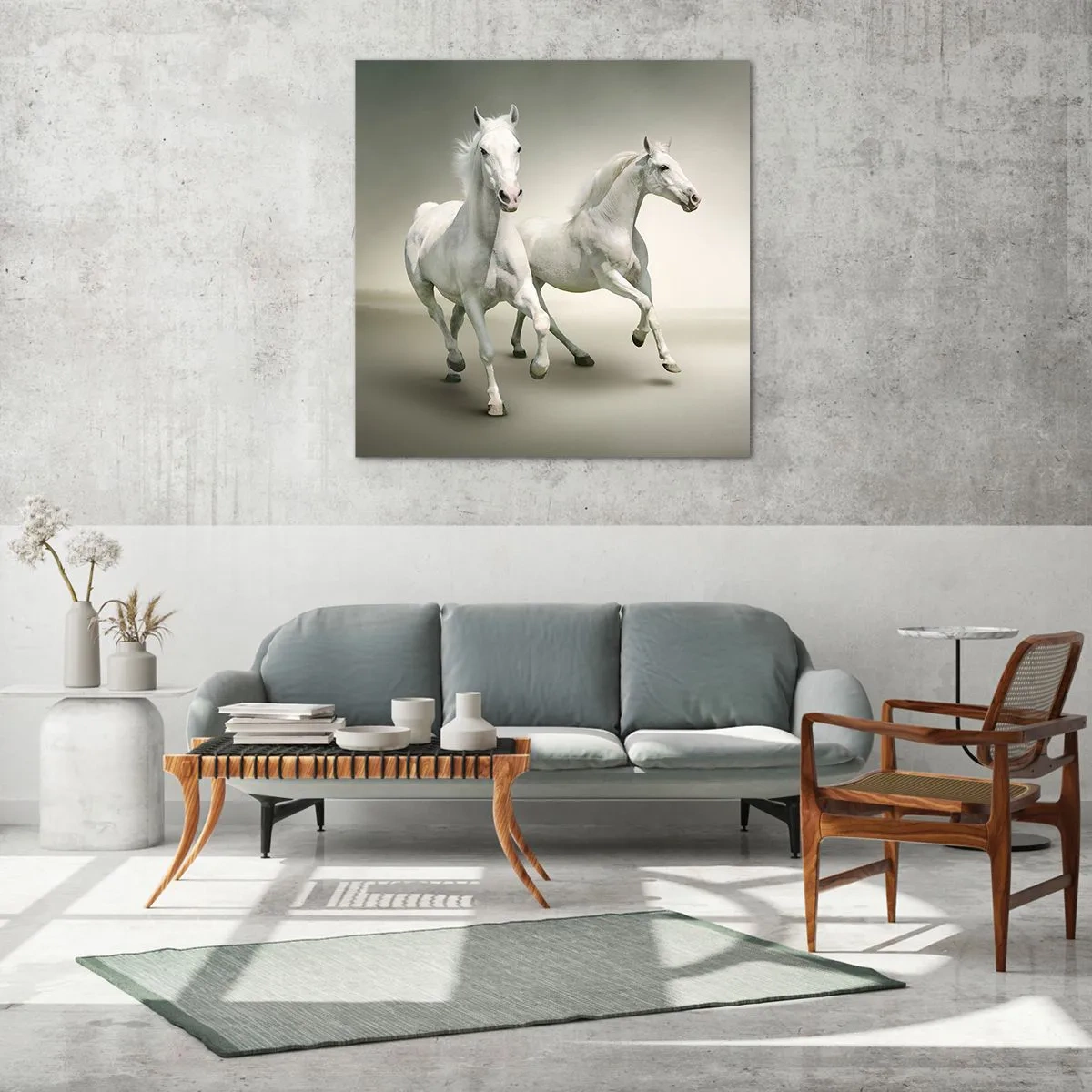 Impression sur verre - Image sur verre - White power! - 70x70 cm