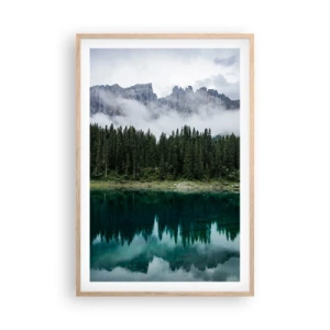 Affiche dans un chêne clair - Poster - Chut, chut, ne réveillons pas l'eau qui dort - 61x91 cm