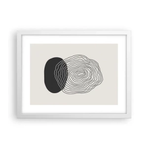 Affiche dans un cadre blanc - Poster - Durabilité et oscillation - 40x30 cm