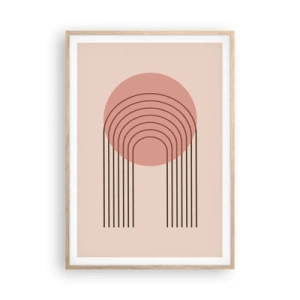 Affiche dans un chêne clair - Poster - Attraction irrésistible - 70x100 cm