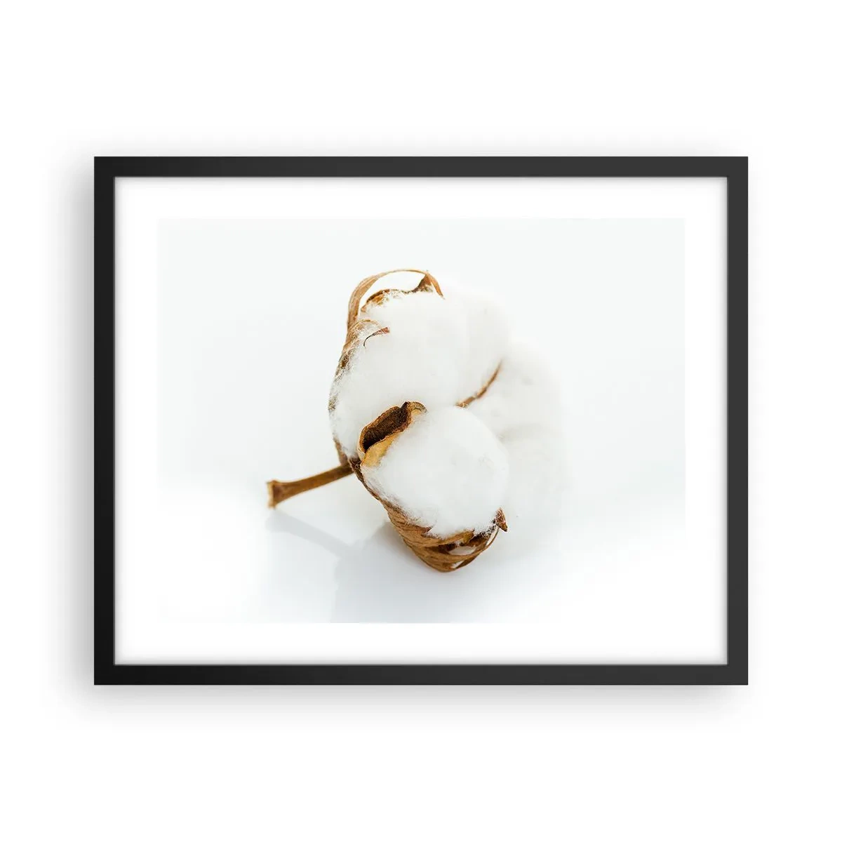 Affiche dans un cadre noir - Poster - Doux par nature - 50x40 cm