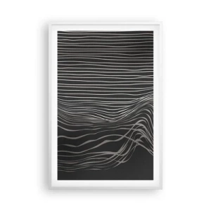 Affiche dans un cadre blanc - Poster - Rythme et accent - 61x91 cm