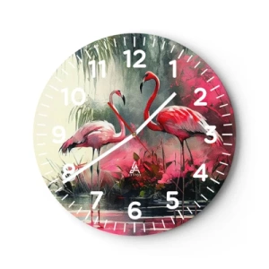 Horloge murale - Pendule murale - Une leçon de grâce naturelle - 30x30 cm