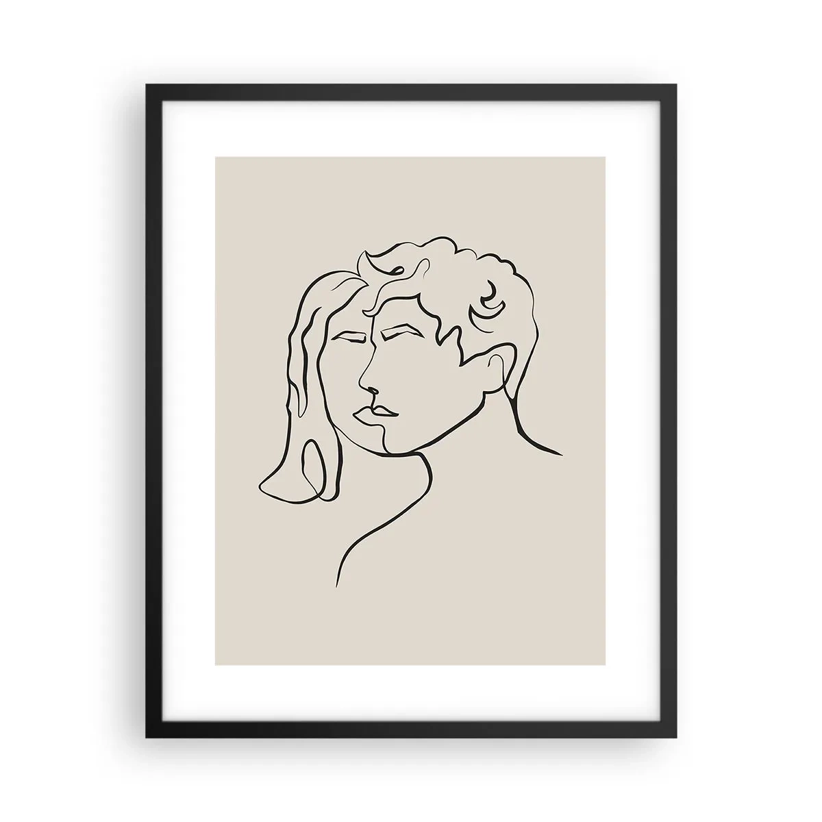 Affiche dans un cadre noir - Poster - Et l'unité est apparue - 40x50 cm