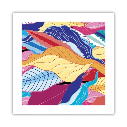 Affiche - Poster - Un désordre coloré - 40x40 cm