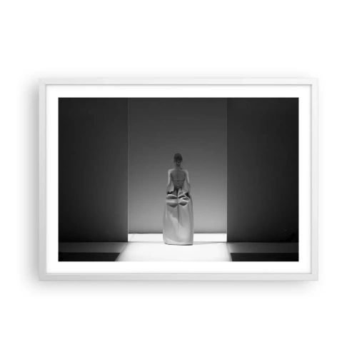 Affiche dans un cadre blanc - Poster - Simplicité raffinée - 70x50 cm