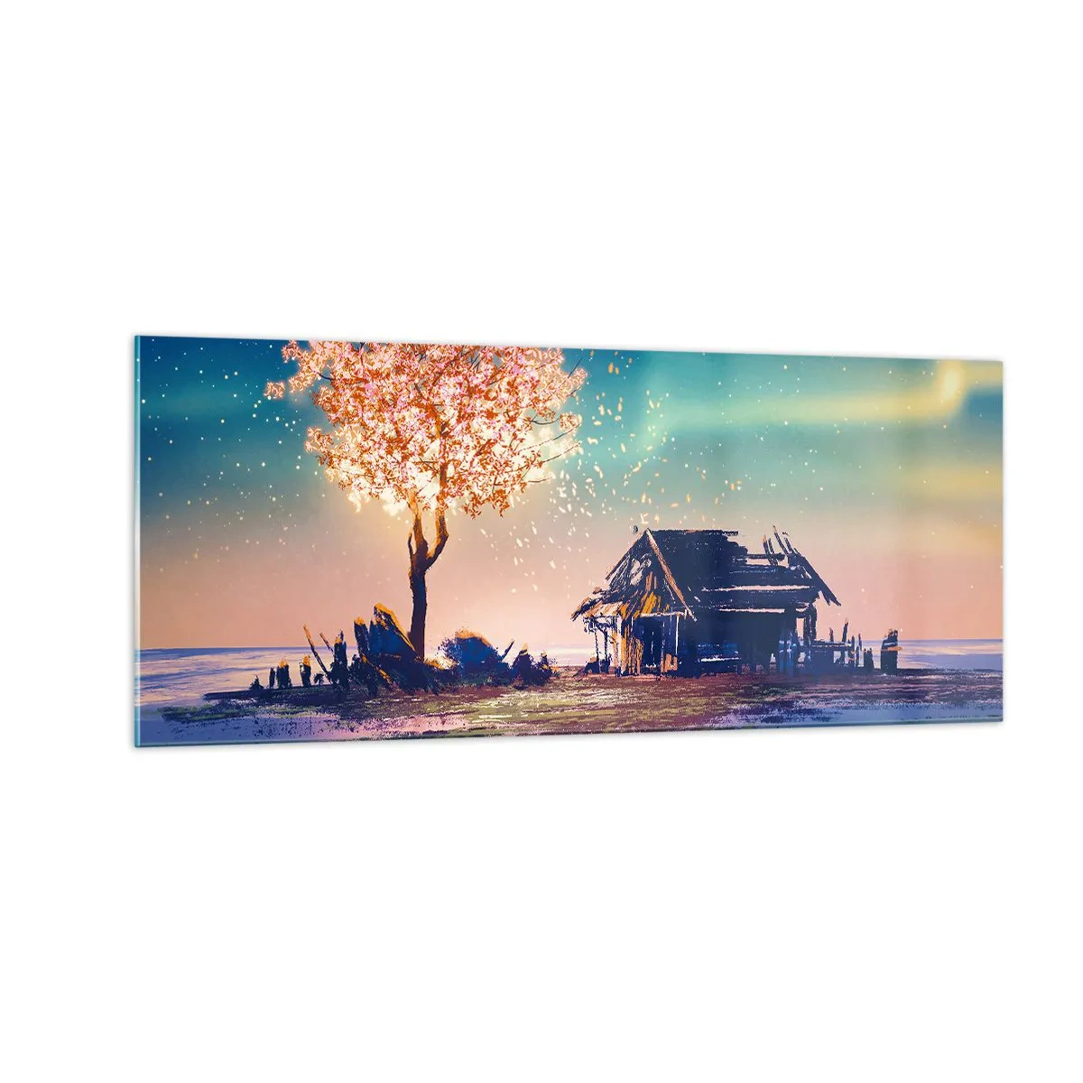 Impression sur verre - Image sur verre - La nature ne passe pas - 100x40 cm