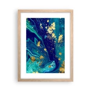 Affiche dans un chêne clair - Poster - Les pétales du soleil - 30x40 cm