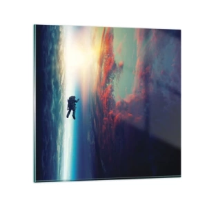 Impression sur verre - Image sur verre - Affronter l'univers - 30x30 cm
