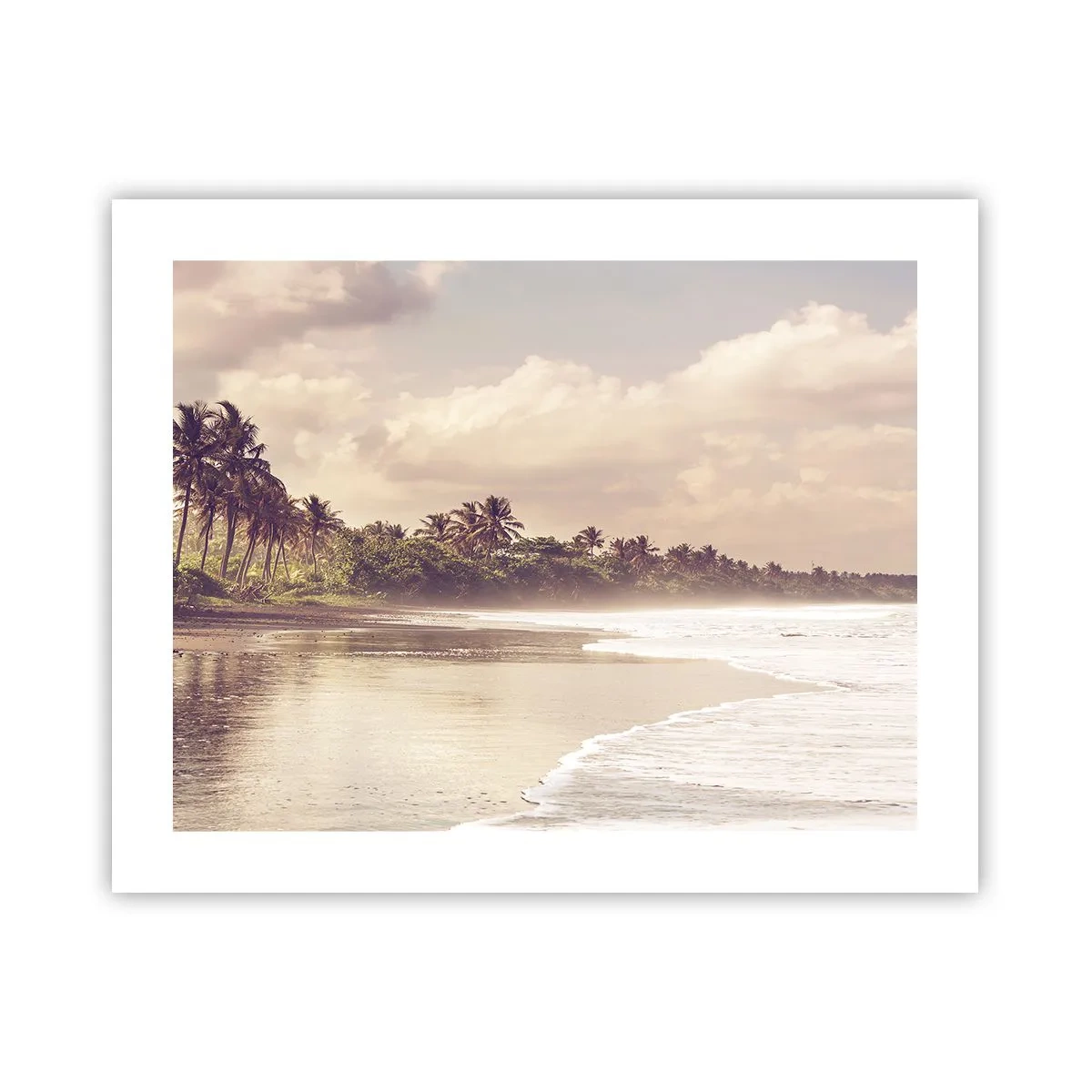 Affiche - Poster - La caresse des vagues - 50x40 cm