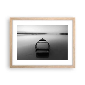 Affiche dans un chêne clair - Poster - Nostalgie et mélancolie - 40x30 cm