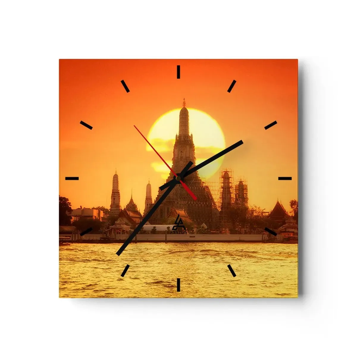 Horloge murale - Pendule murale - Vers le soleil, toujours vers le soleil - 40x40 cm