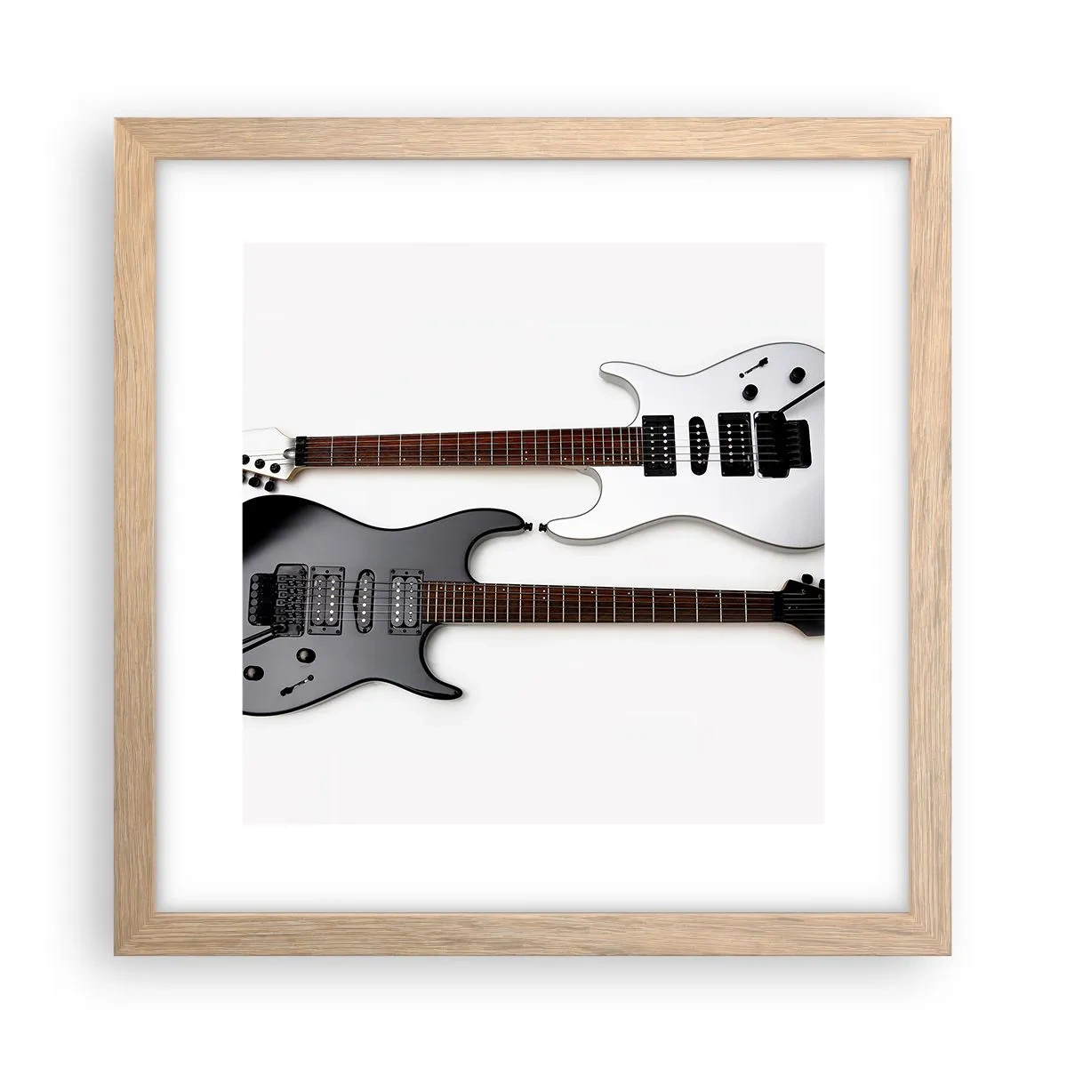 Affiche dans un chêne clair - Poster - Harmonie des formes - 30x30 cm