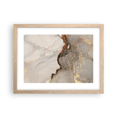 Affiche dans un chêne clair - Poster - Aux frontières des couleurs - 40x30 cm