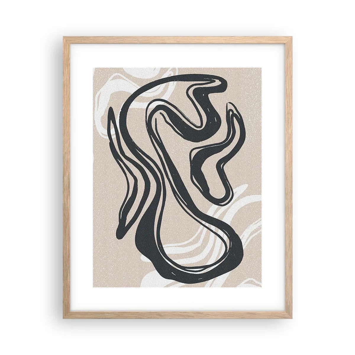 Affiche dans un chêne clair - Poster - Expression multipliée - 40x50 cm