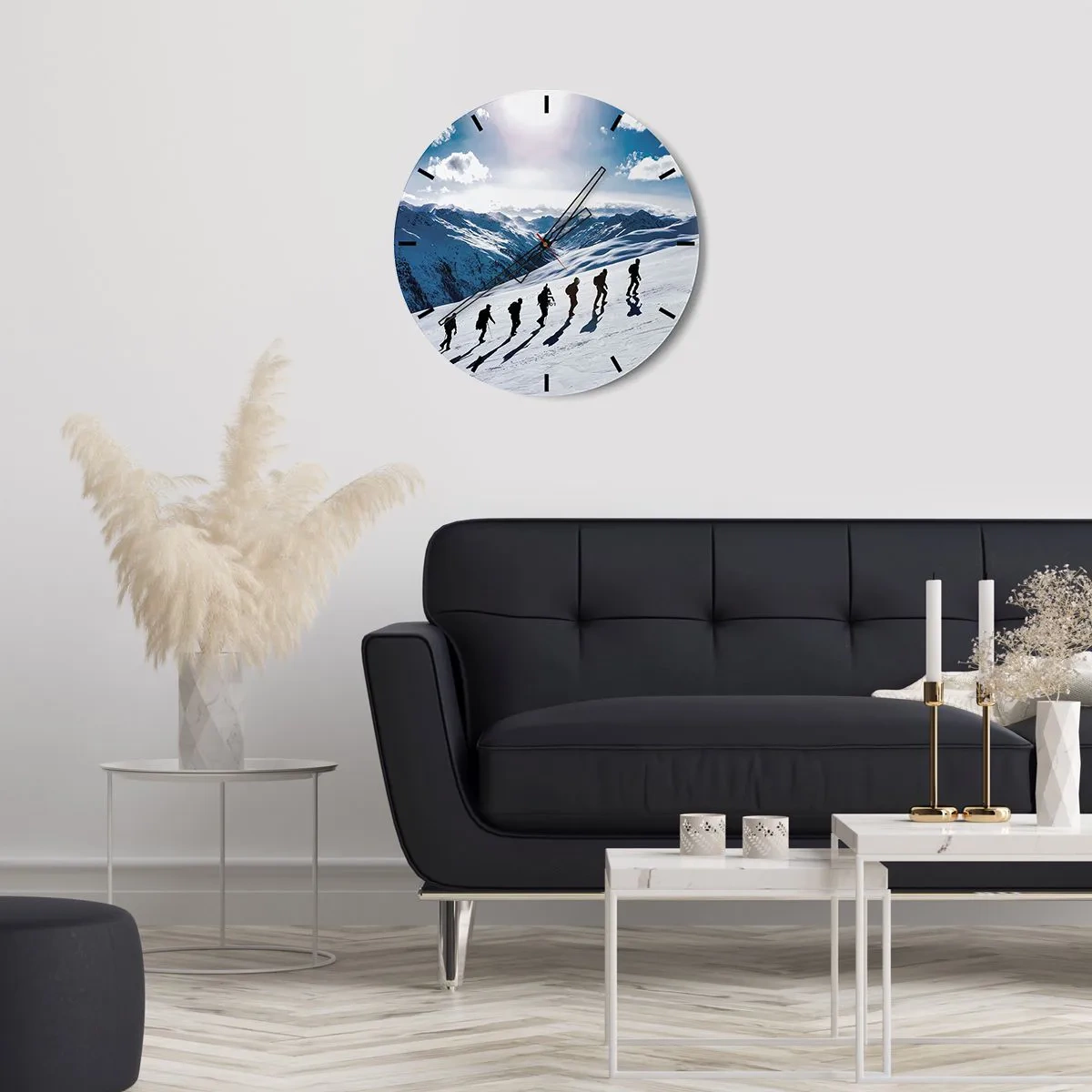 Horloge murale - Pendule murale - L'équipe des conquérants - 30x30 cm