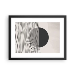 Affiche dans un cadre noir - Poster - Demi composition - 40x30 cm