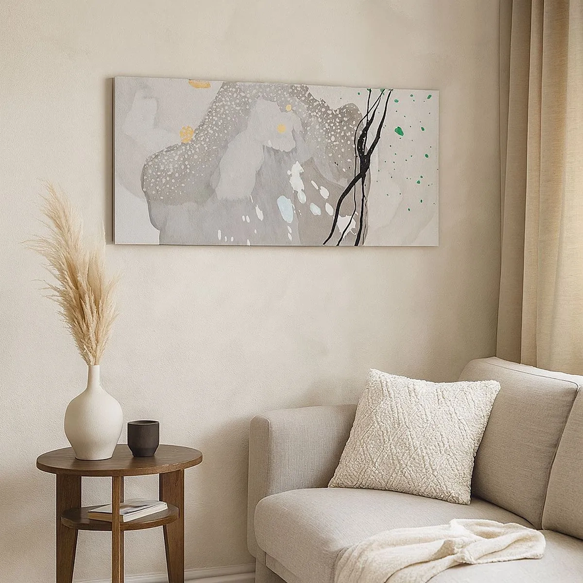 Impression sur toile - Image sur toile - Composition organique - 100x40 cm