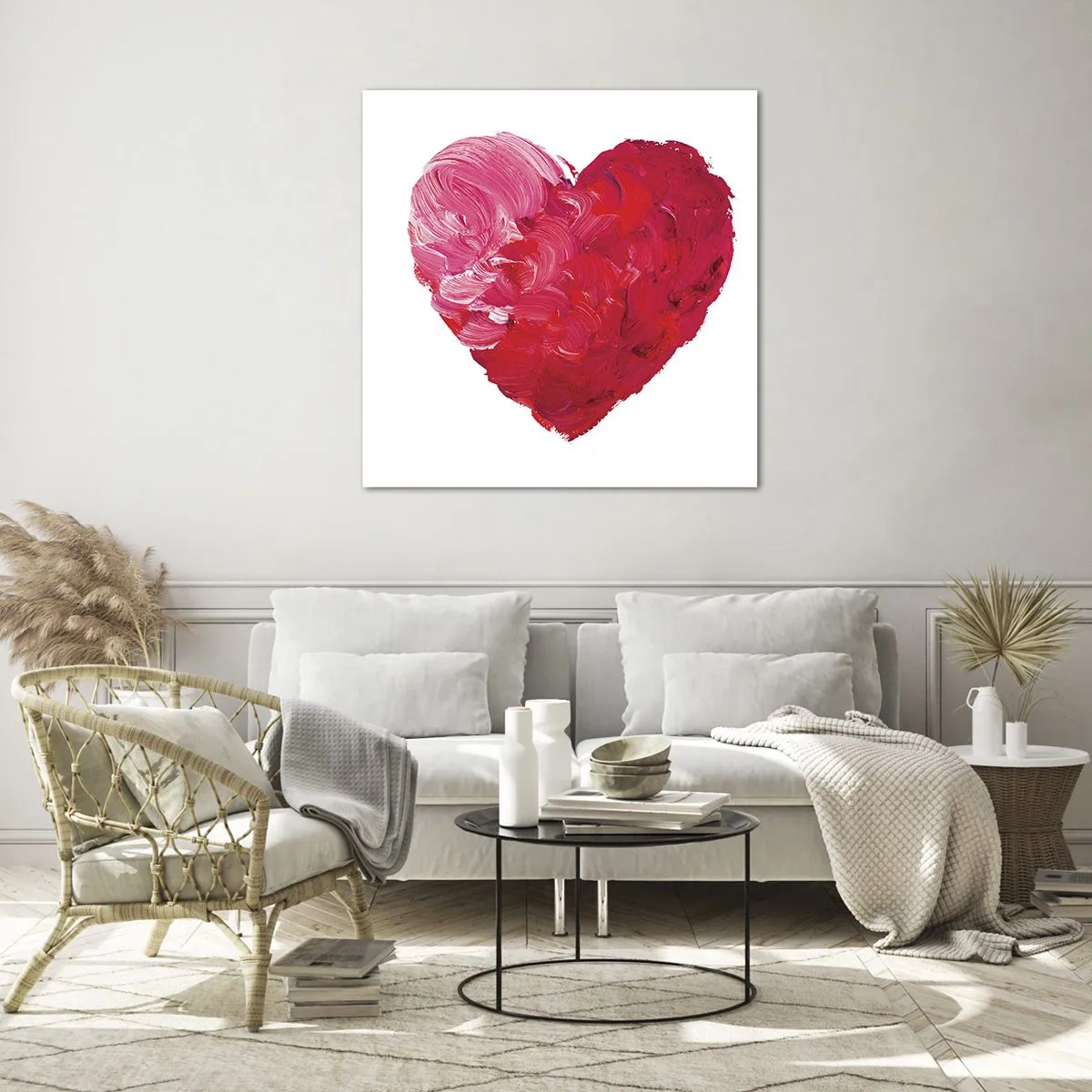 Impression sur verre - Image sur verre - All you need is love - 60x60 cm