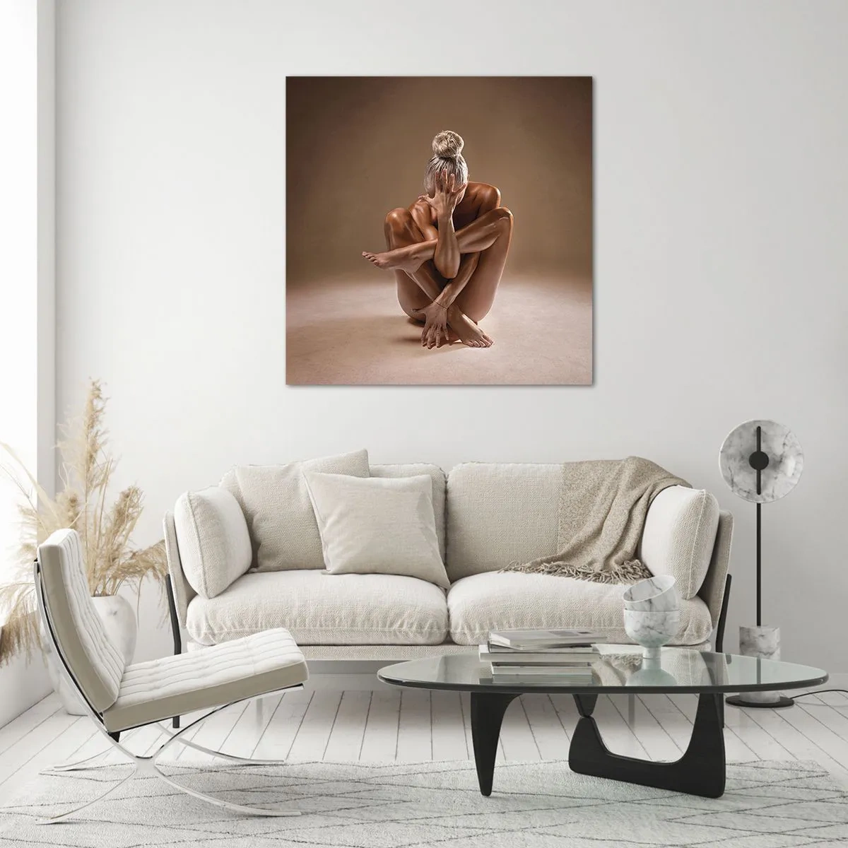 Impression sur verre - Image sur verre - Unité du corps et de l'âme - 70x70 cm